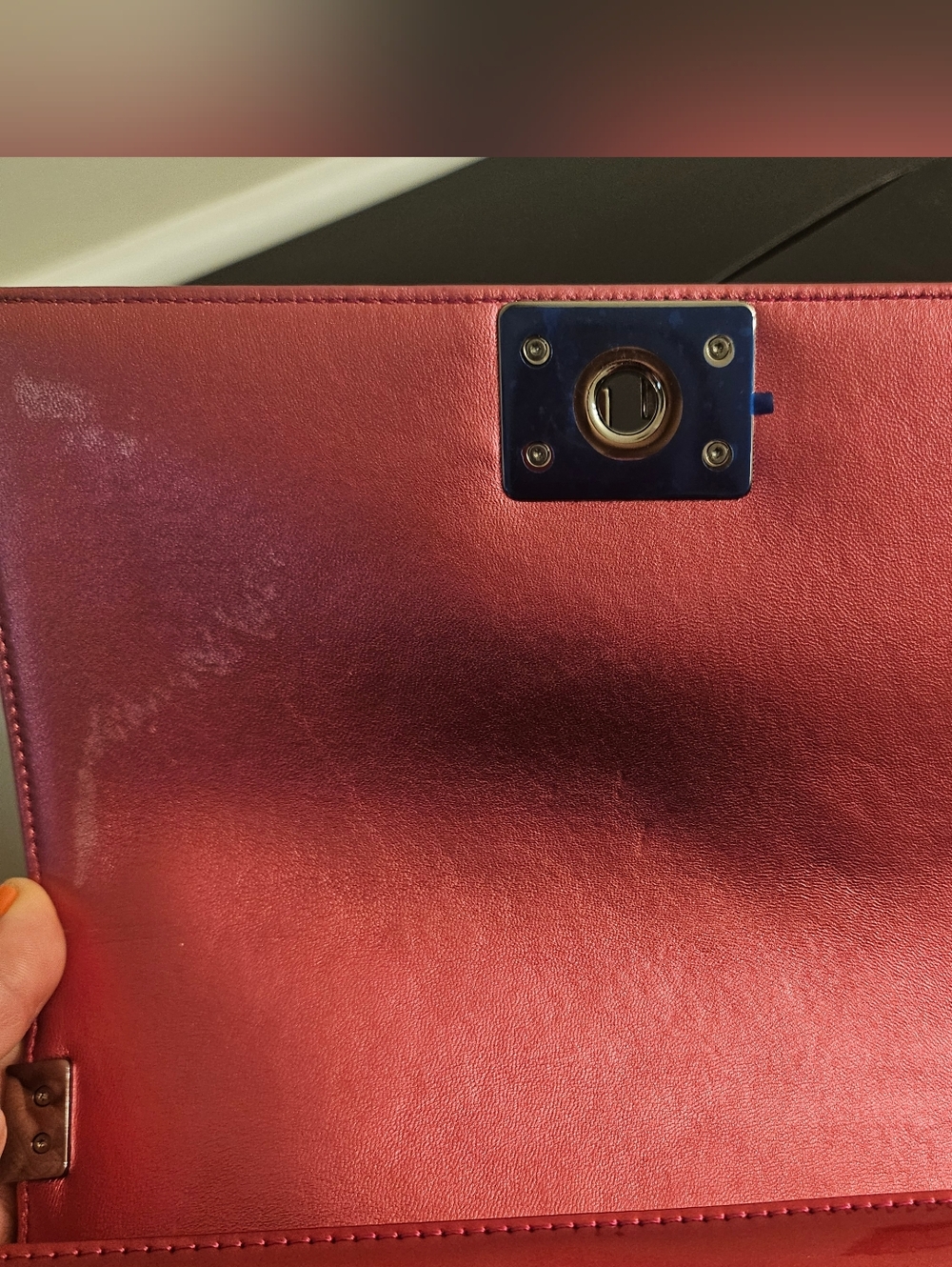 Chanel Boy Bag MEDIUM – Hot Pink Patent Leather/Fuchsia 🌸✨ - Picture 10 of 16